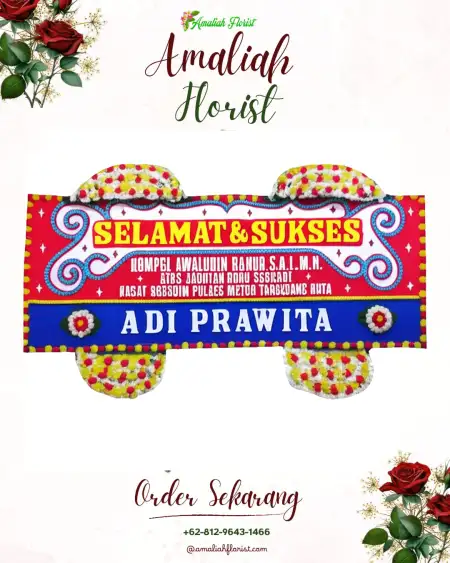 Papan Bunga Ucapan Selamat Ampera
